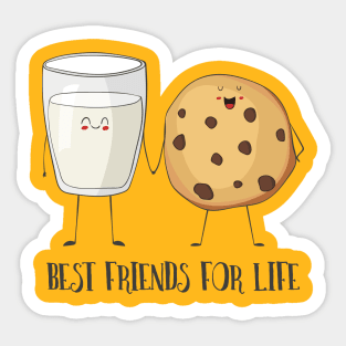 Best Friends for Life- Milk and Cookies Sticker